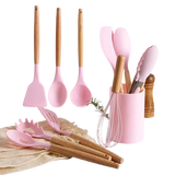 Conjuto De Utensílios Para Cozinha De Silicone 12 PÇS